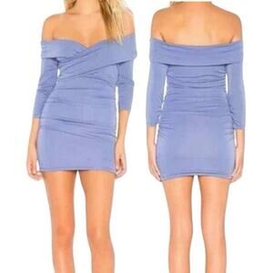 Revolve Marjorelle Cypress Mini Dress Bodycon Cocktail Dress Periwinkle Blue XS